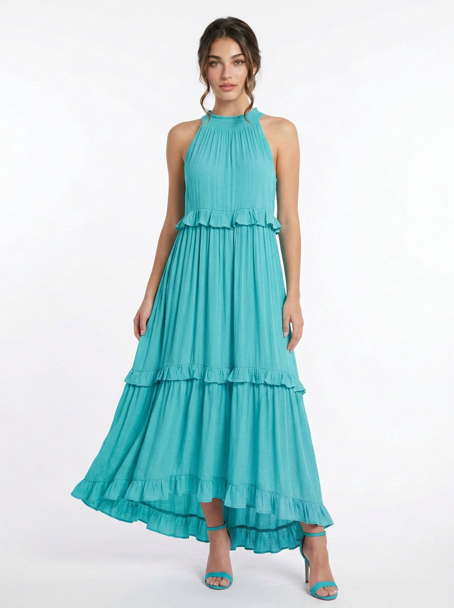 Evie | Tiered Ruffle Maxi Dress