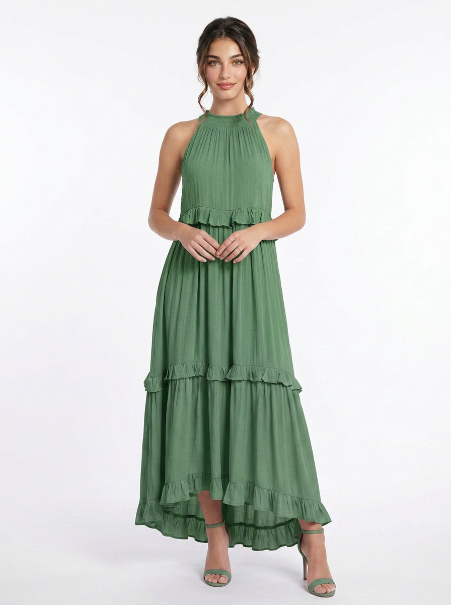 Evie | Tiered Ruffle Maxi Dress