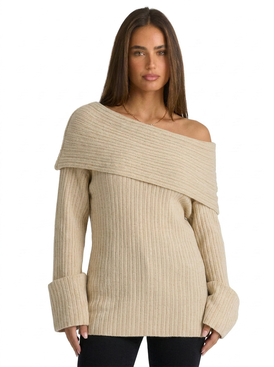 Evie | Women's Off Shoulder Jumper Oversized