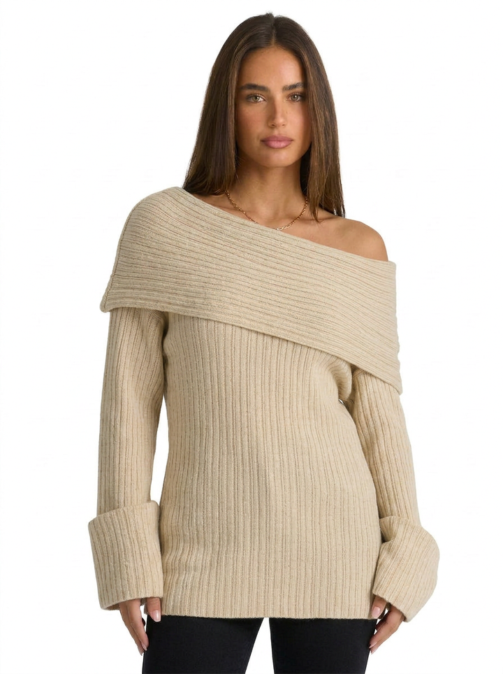 Evie | Women's Off Shoulder Jumper Oversized