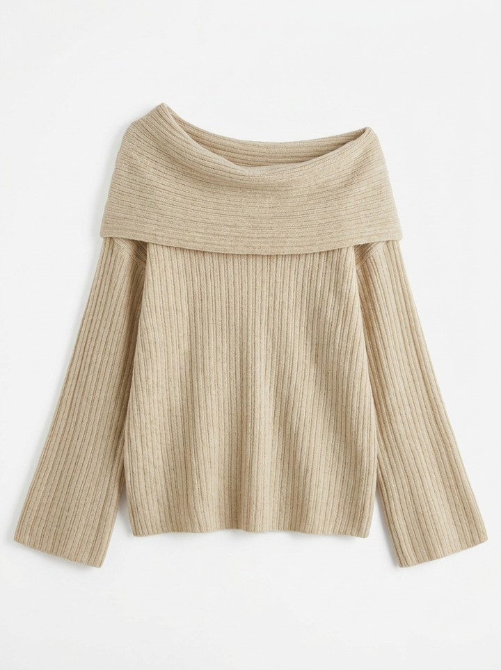 Evie | Women's Off Shoulder Jumper Oversized
