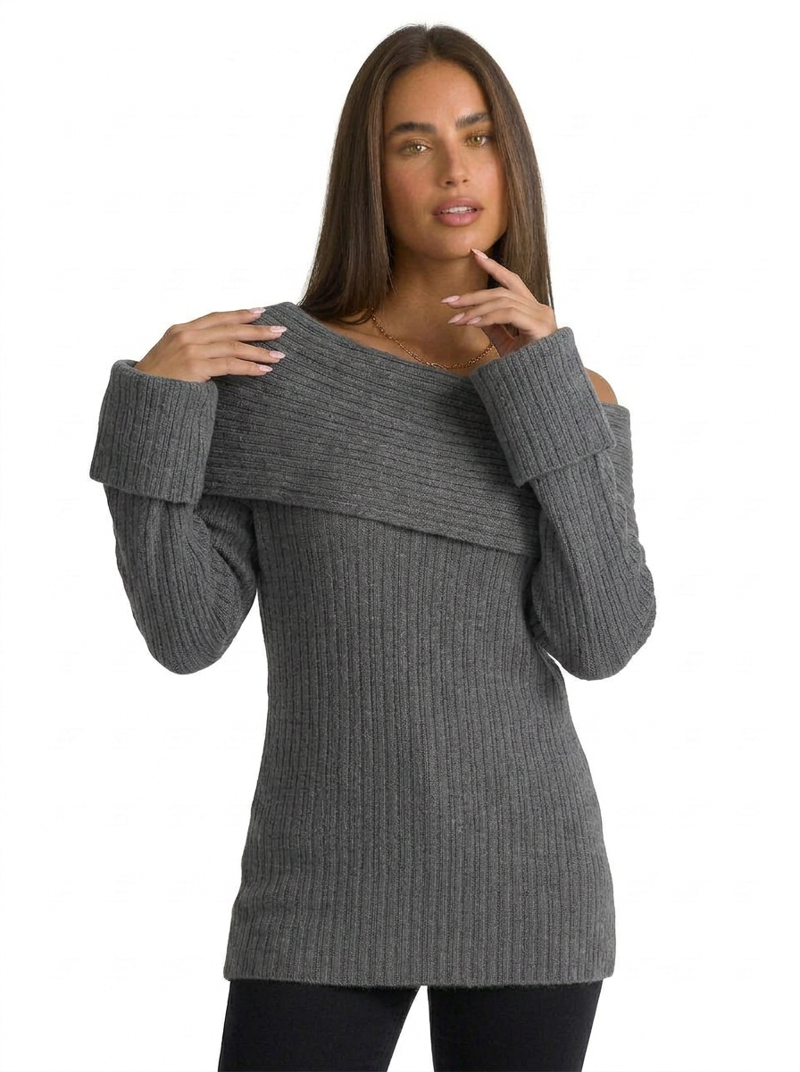 Evie | Women's Off Shoulder Jumper Oversized