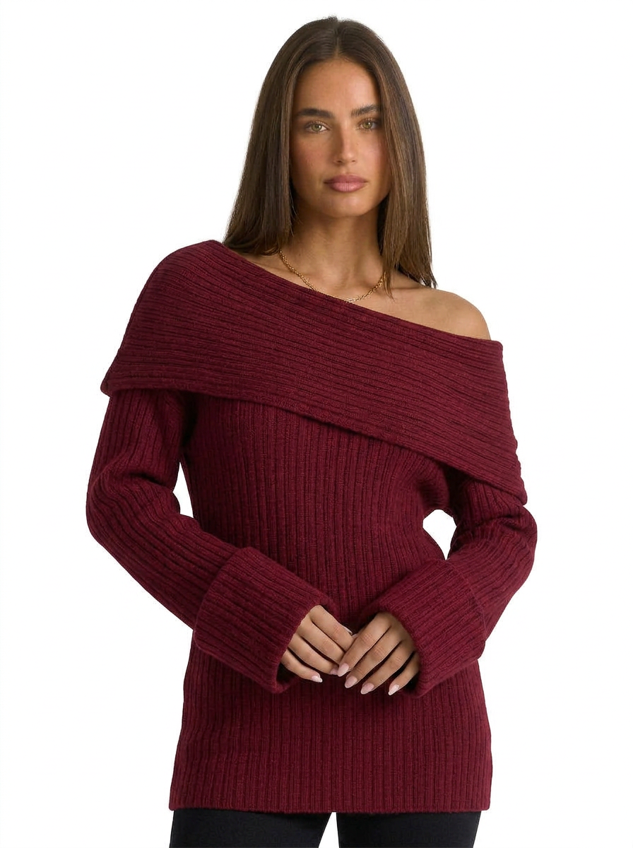 Evie | Women's Off Shoulder Jumper Oversized