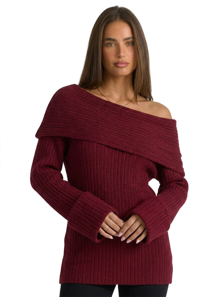 Evie | Women's Off Shoulder Jumper Oversized