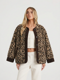 Fabienne | Women's Fleece Jacket Leopard