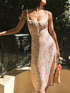 Floral Print Cami Midi Dress | Florentis