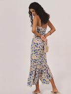 Floral Knotted Hem Maxi Dress | Aria