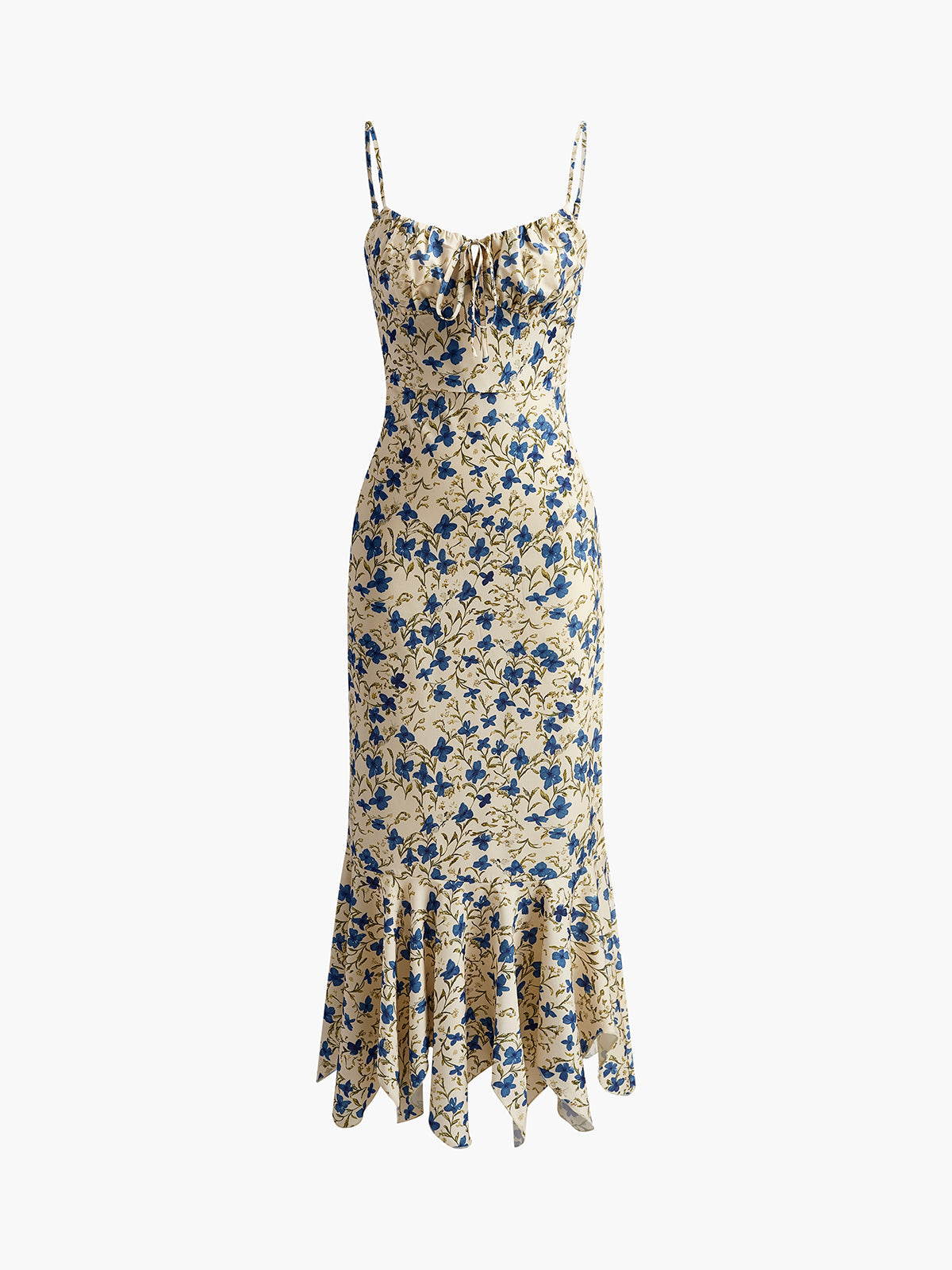 Floral Knotted Hem Maxi Dress | Aria