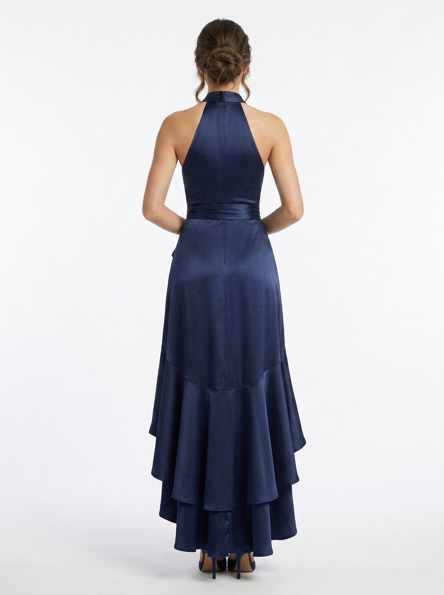 Florence | Halter Neck Wrap Maxi Dress