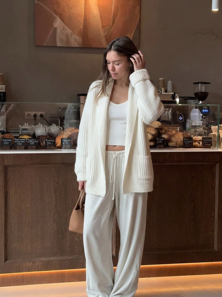 Frankie | Women's Wool Oversized Chunky Knit Cardigan