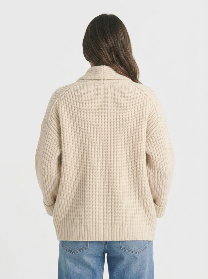 Frankie | Women's Wool Oversized Chunky Knit Cardigan
