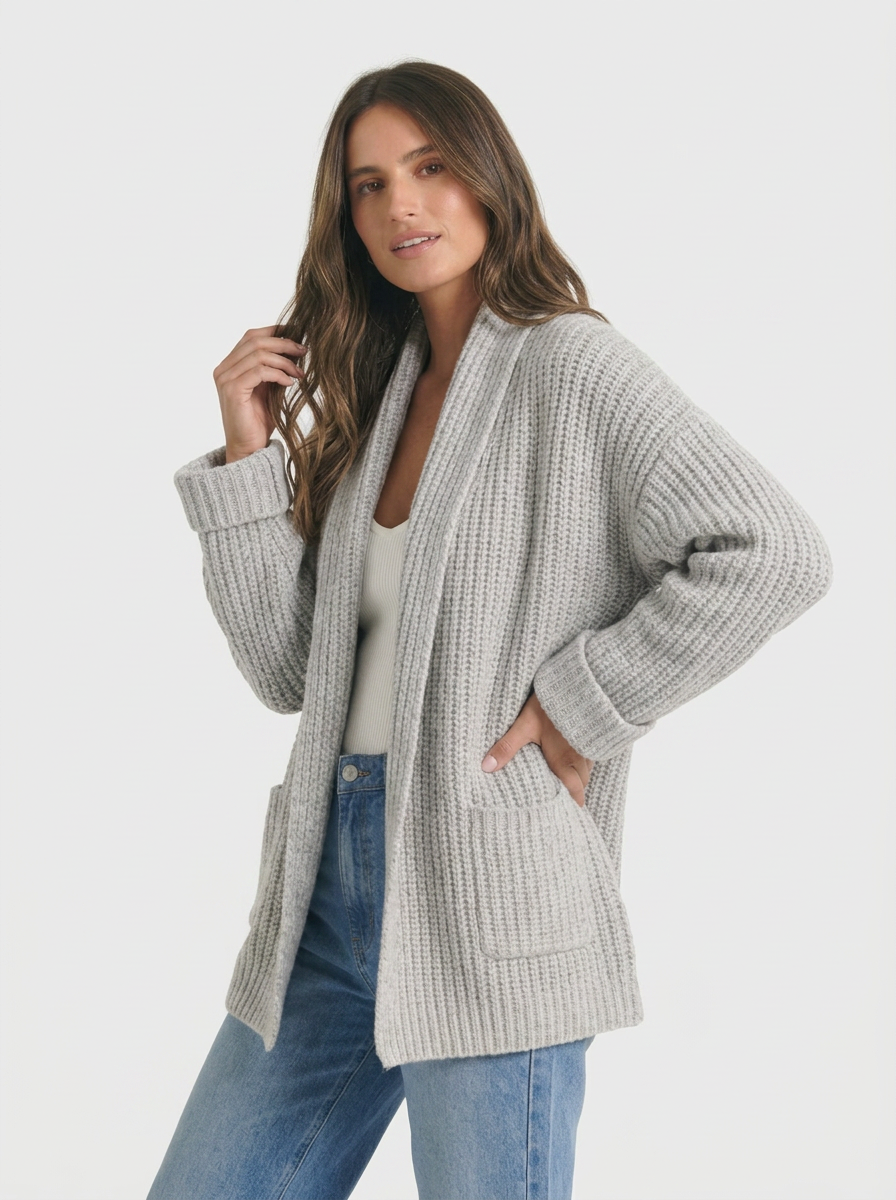 Frankie | Women's Wool Oversized Chunky Knit Cardigan