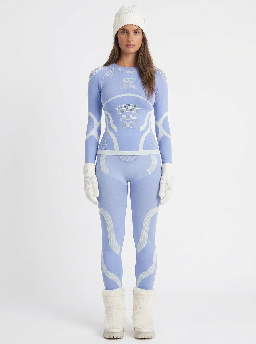 Gabrielle | Women's Activewear Set Long Sleeve Top Leggings
