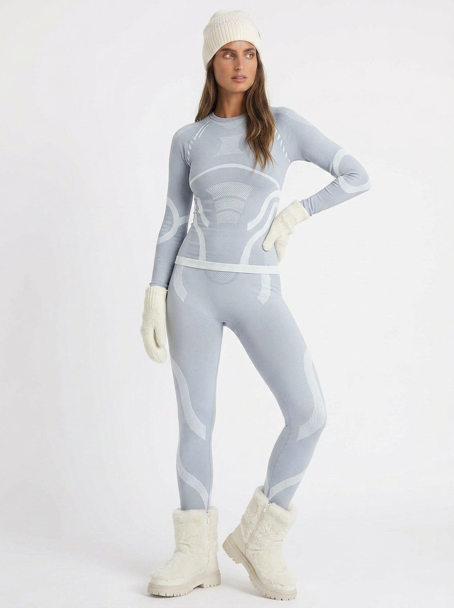 Gabrielle | Women's Activewear Set Long Sleeve Top Leggings