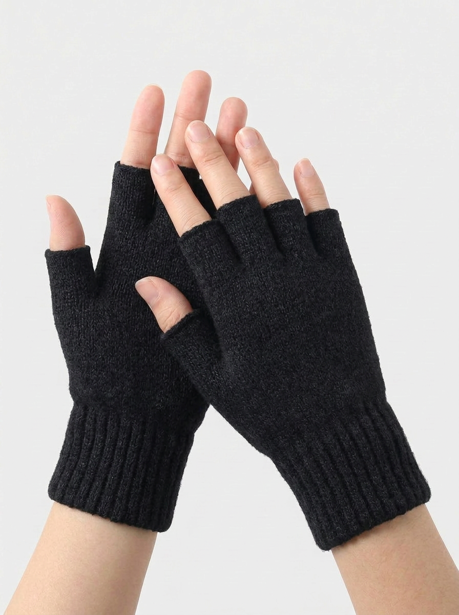 Gemma | Women's Knit Fingerless Gloves 