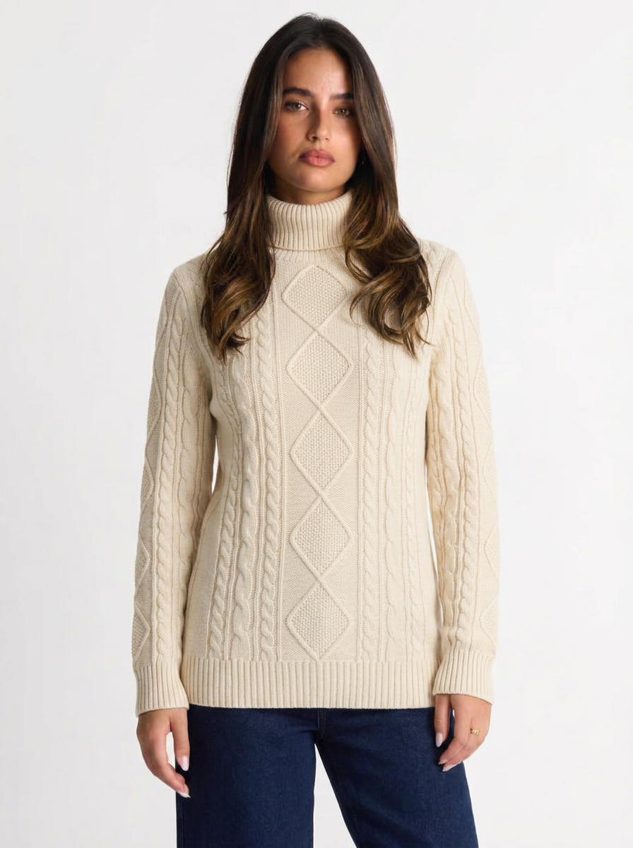 Gisselle | Women's Turtleneck Sweater Knit