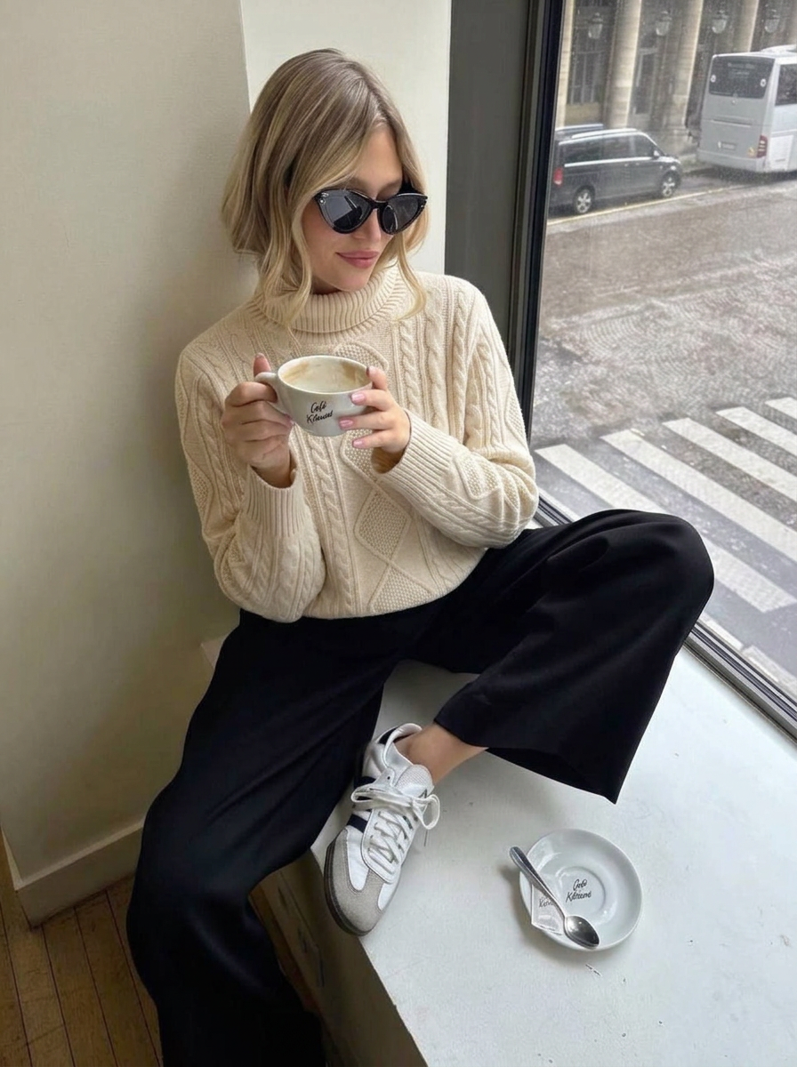 Gisselle | Women's Turtleneck Sweater Knit