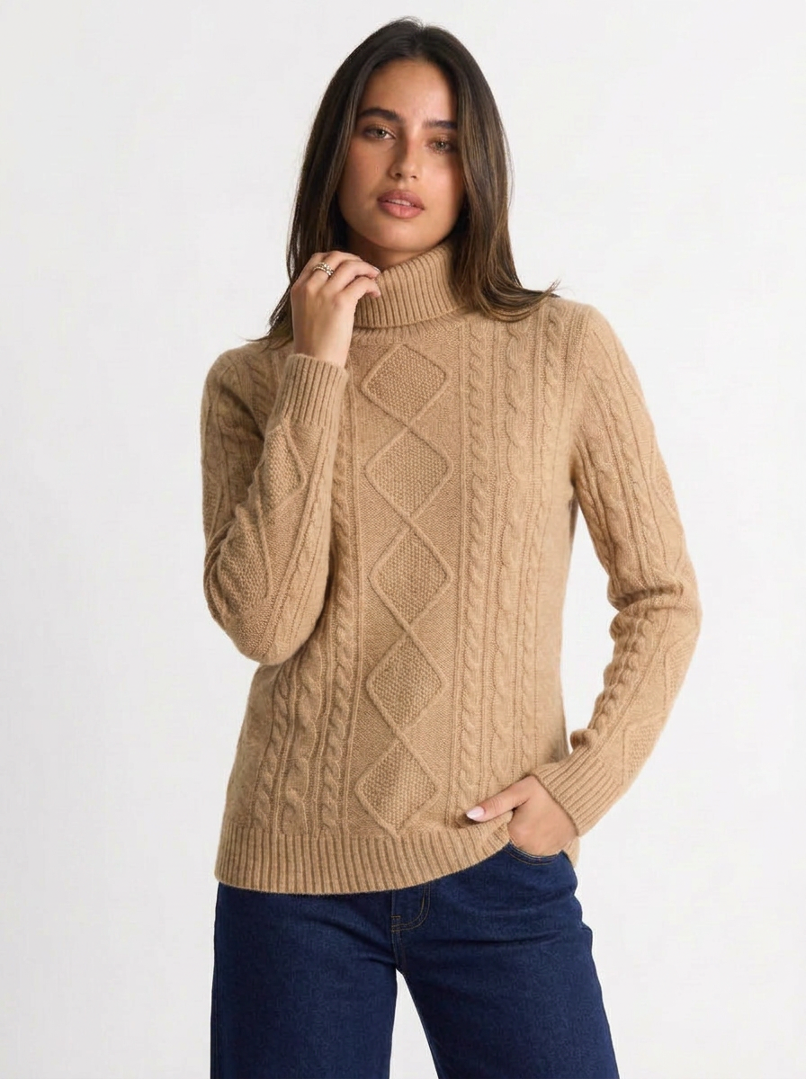 Gisselle | Women's Turtleneck Sweater Knit