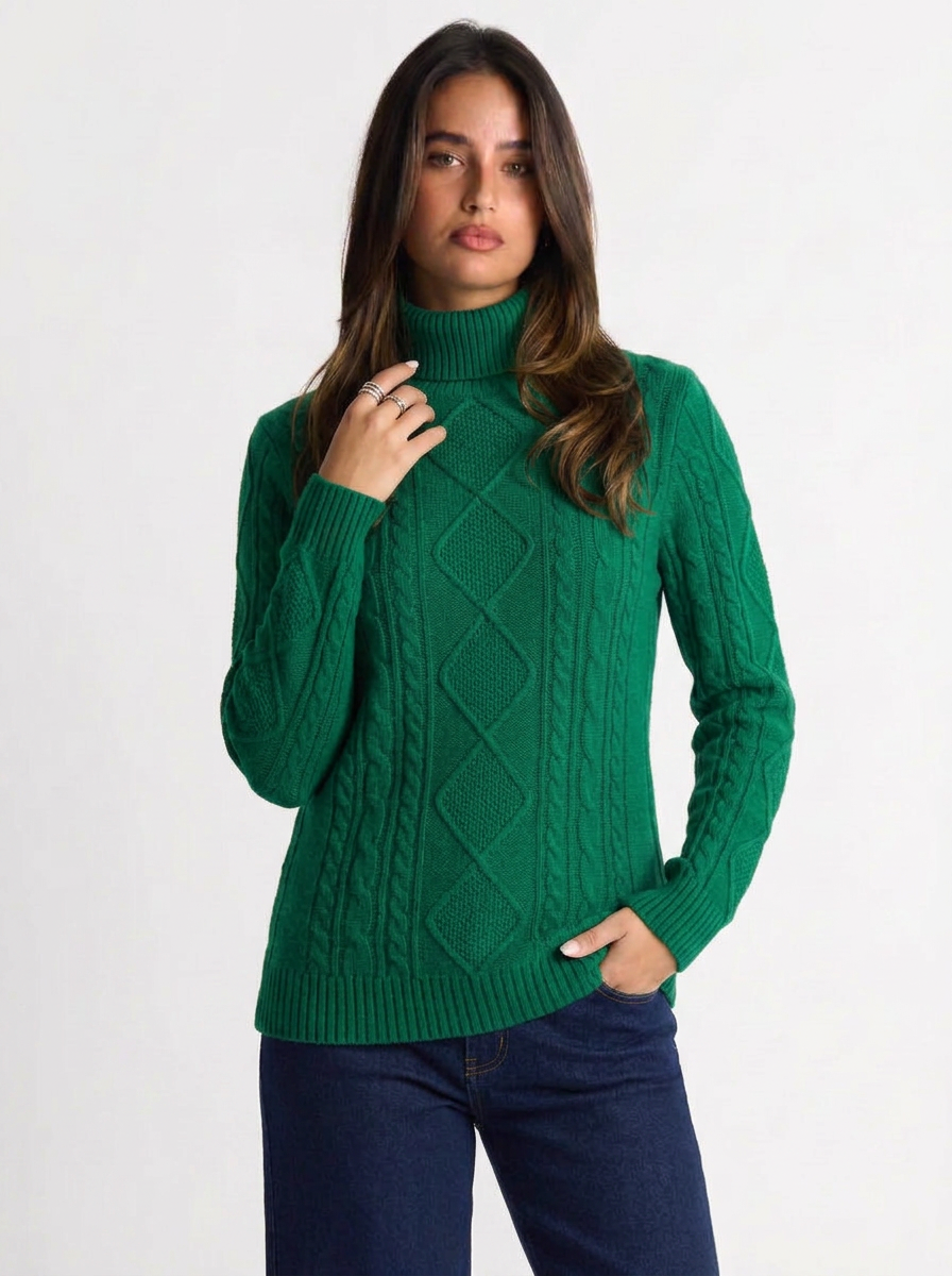 Gisselle | Women's Turtleneck Sweater Knit