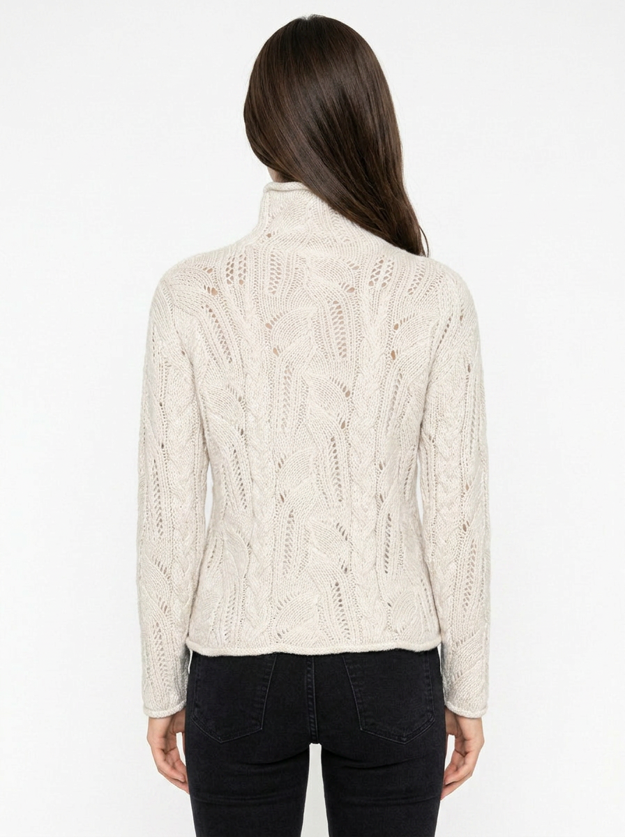 Grace | Women's Cable Knit Turtleneck Jumper