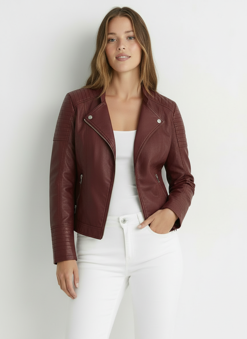 Harper | Women's Leather Jacket Croppe