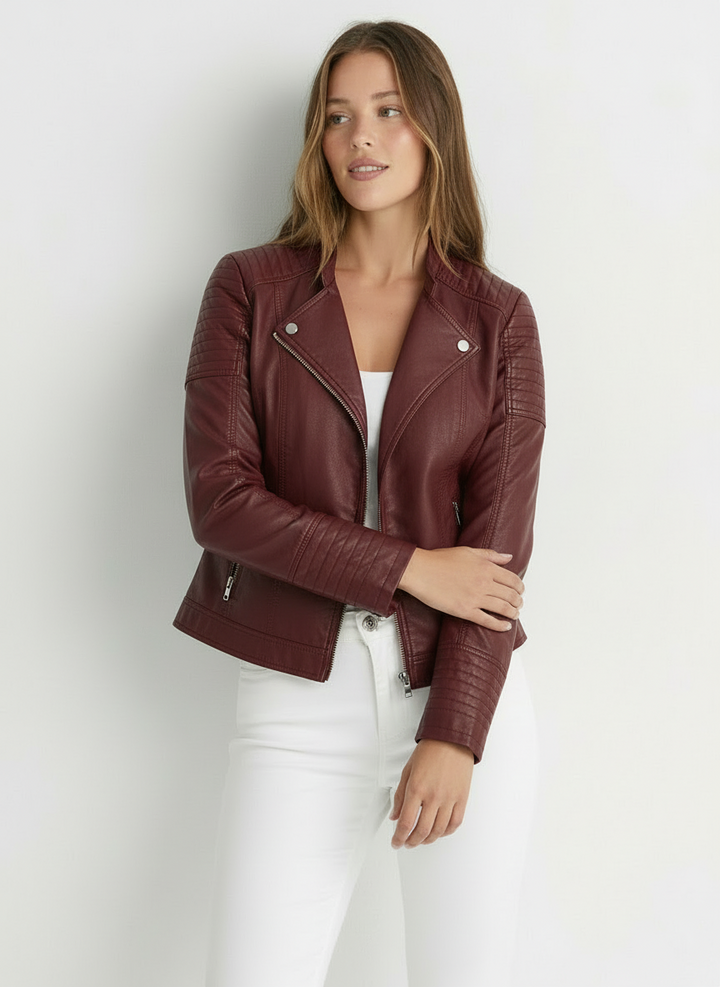 Harper | Women's Leather Jacket Crop 2