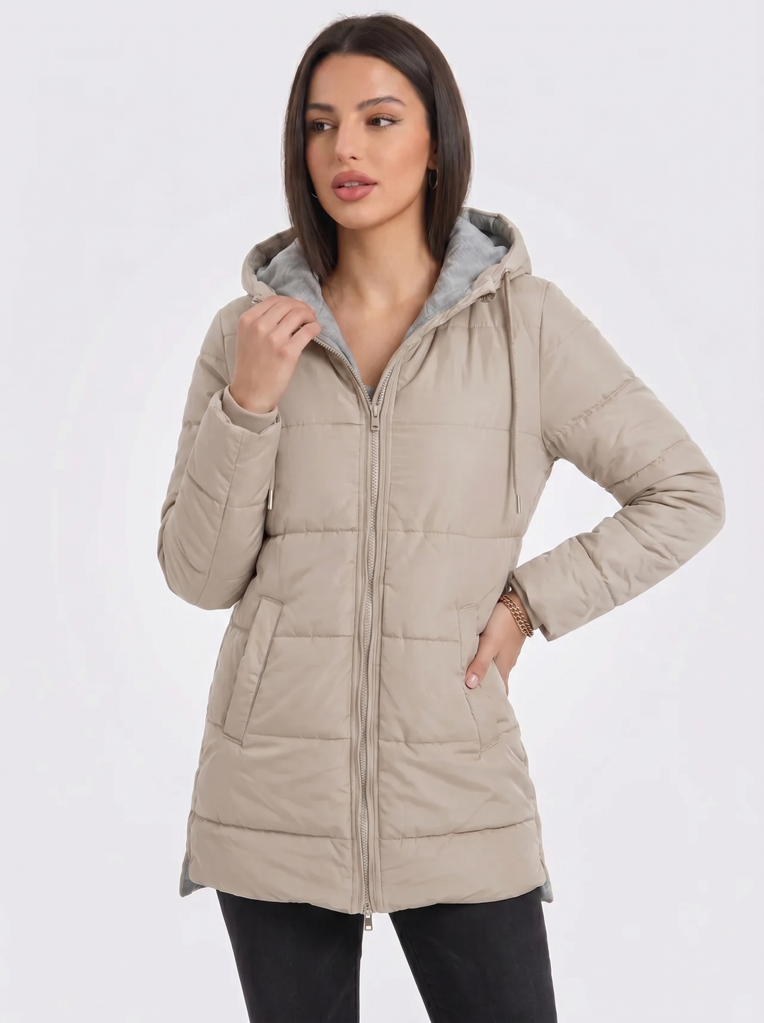 Harper | Women's Puffer Jacket with Zip Front