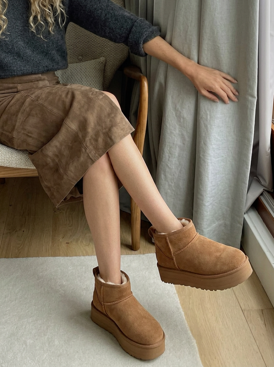Harper | Women's Sherpa Lined Suede Ankle Boots