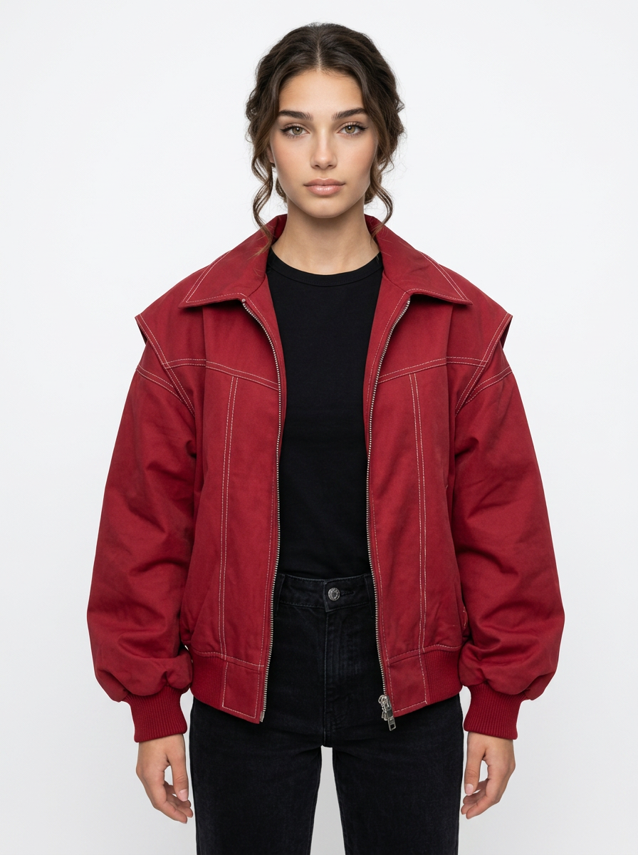 Hazel | Women's Oversized Bomber Jacket