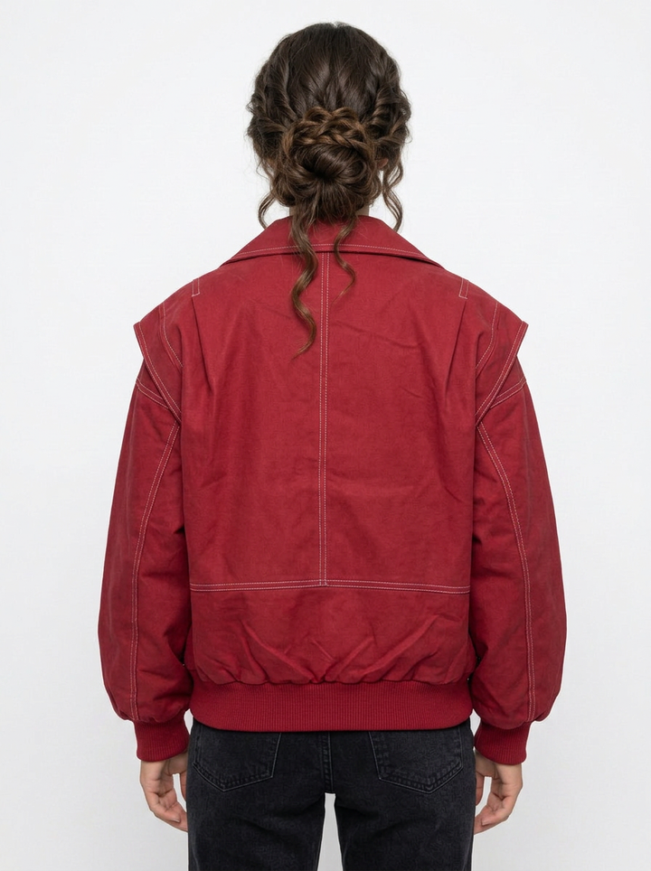 Hazel | Women's Oversized Bomber Jacket