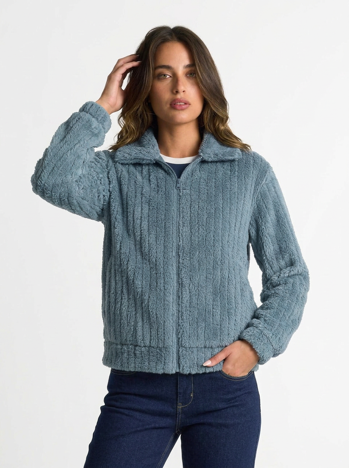 Isla | Women's Fluffy Hooded Jacket
