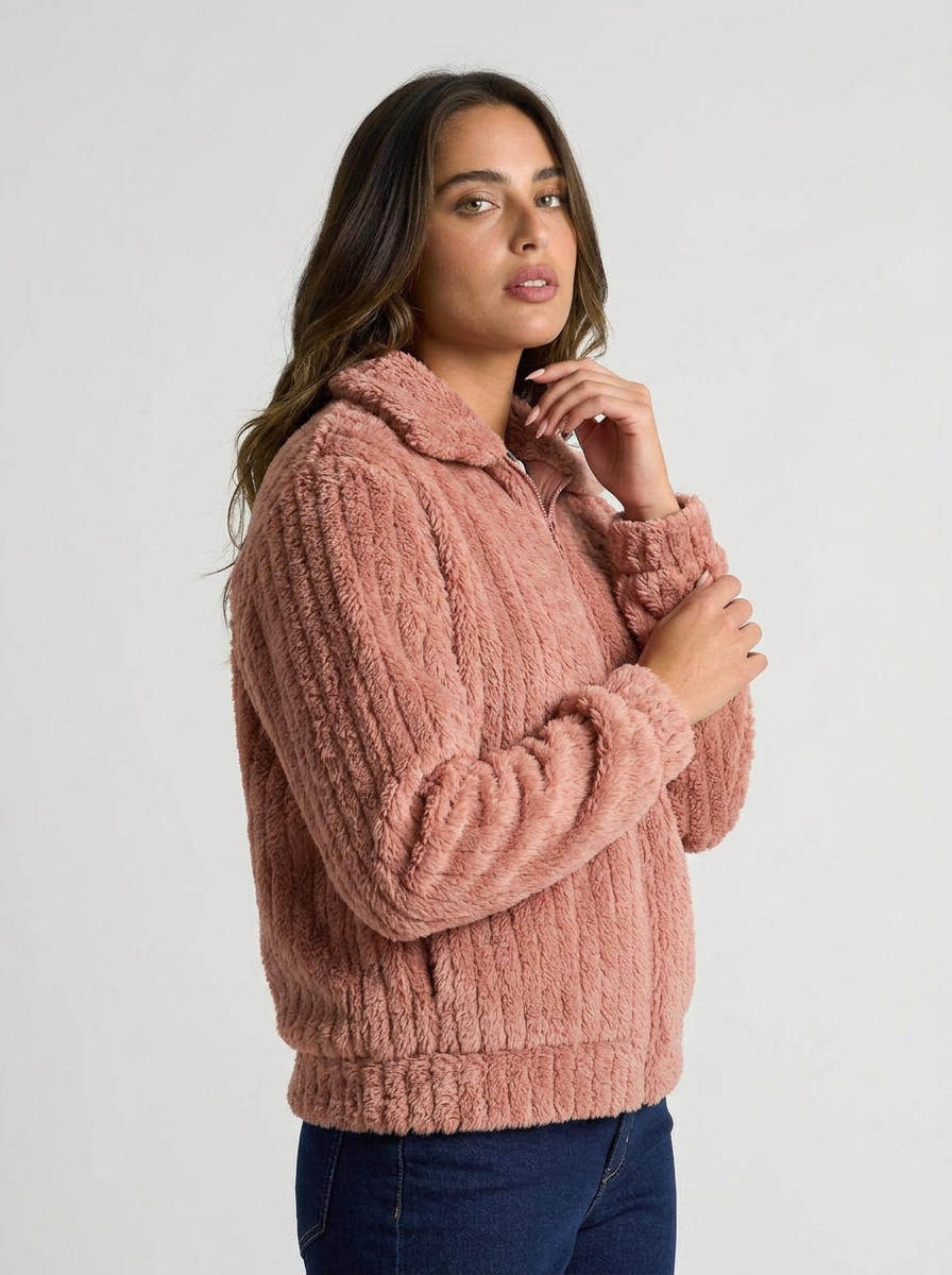 Isla | Women's Fluffy Hooded Jacket