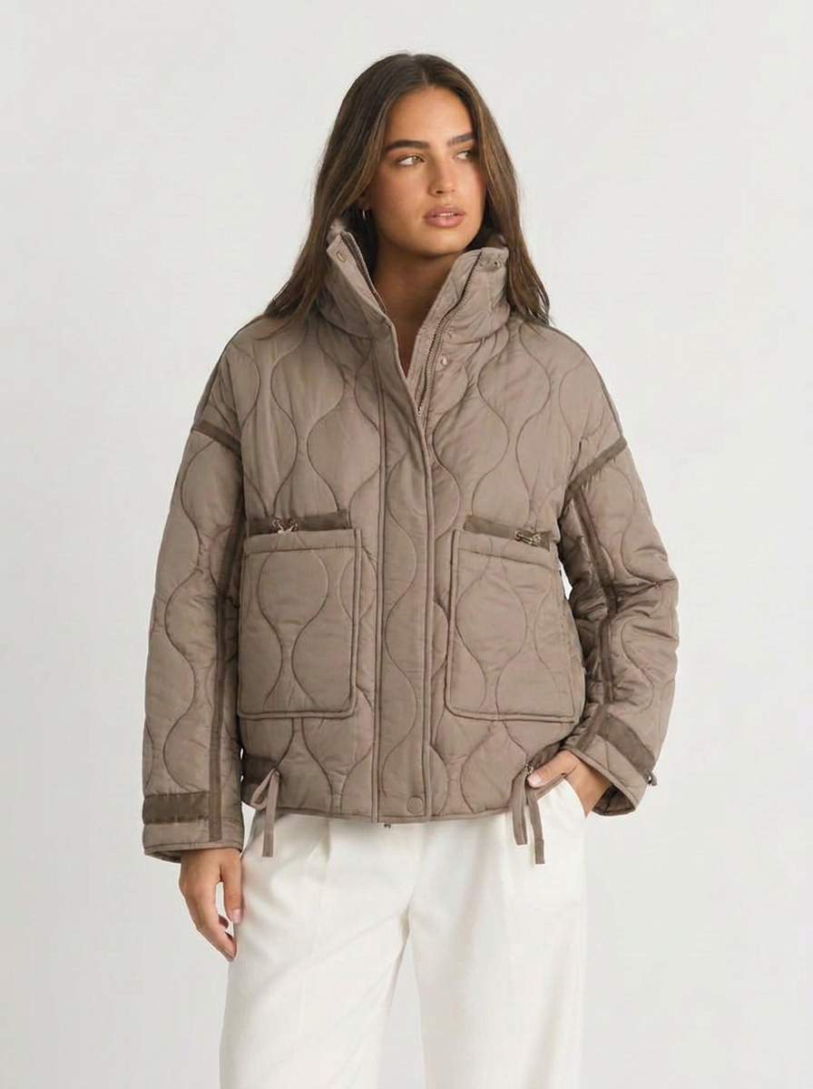 Isla | Women's Quilted Zipper Jacket