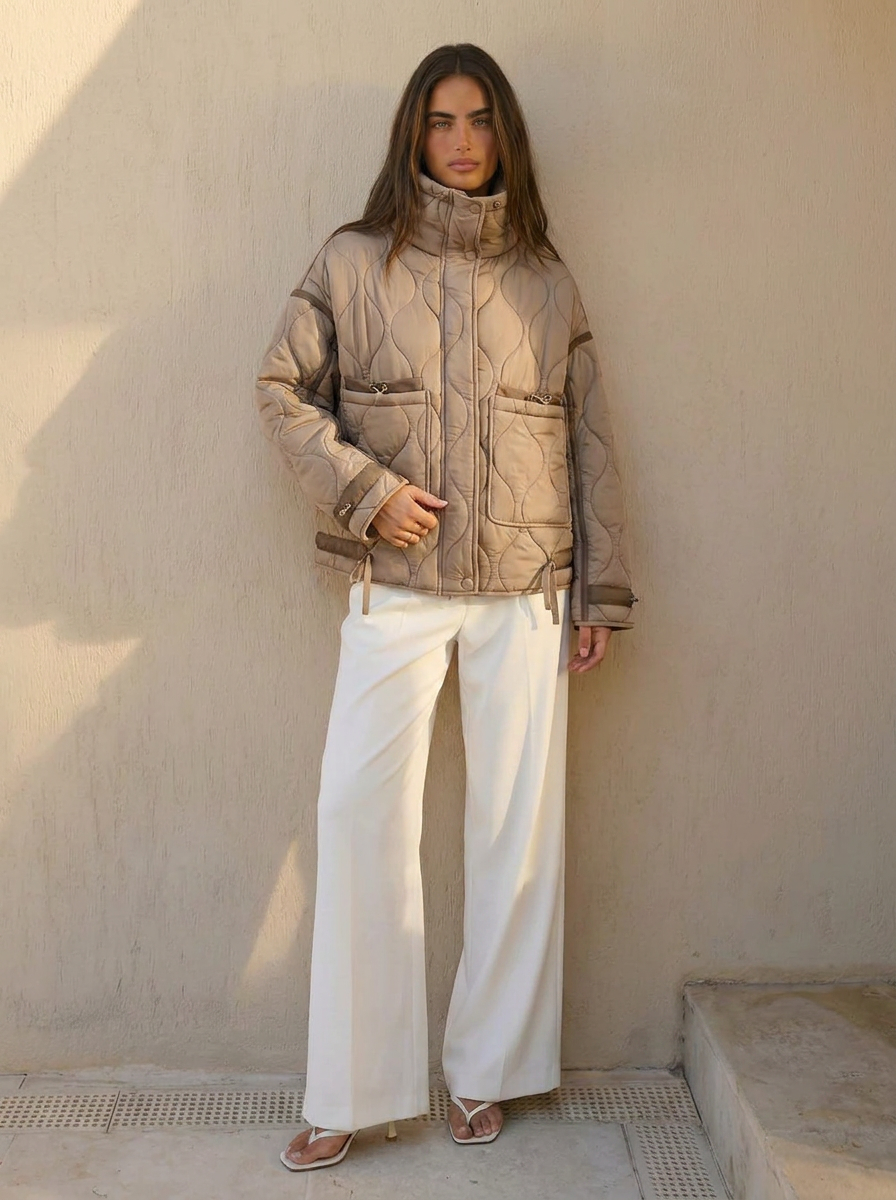 Isla | Women's Quilted Zipper Jacket 1