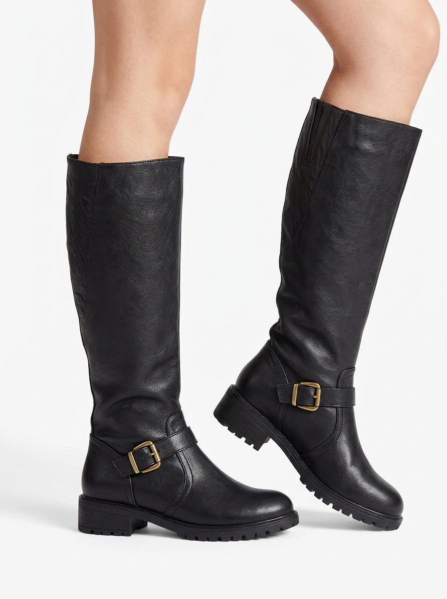 Isla | Women's Solid Orthopedic Leather Boots