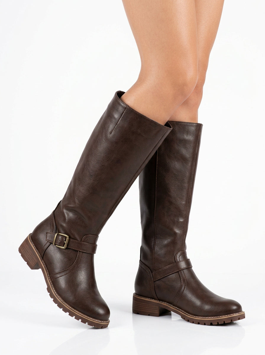 Isla | Women's Solid Orthopedic Leather Boots