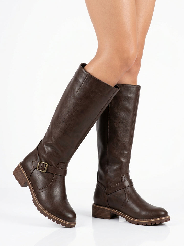 Isla | Women's Solid Orthopedic Leather Boots