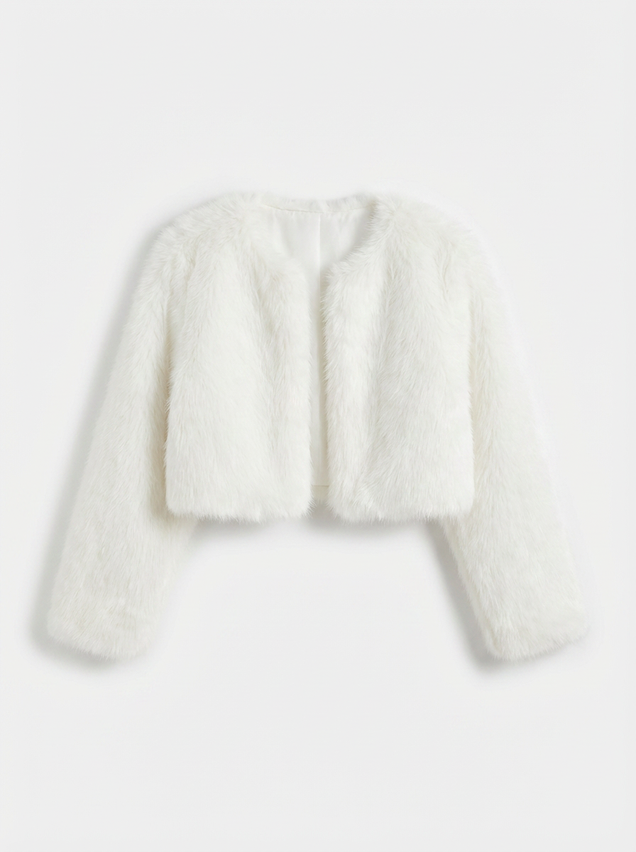Jade | Women's Faux Fur Cropped Jacket 3