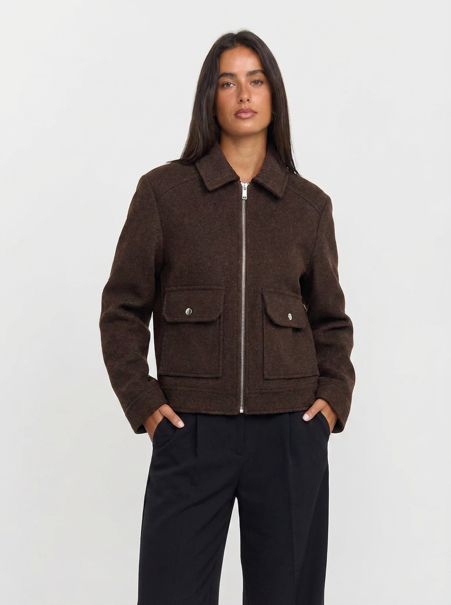 Jamie | Women's Full Zip Cropped Jacket