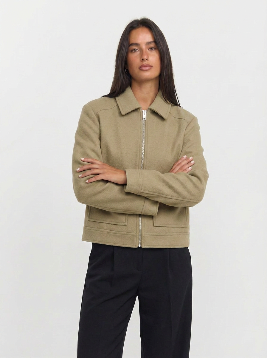 Jamie | Women's Full Zip Cropped Jacket 4