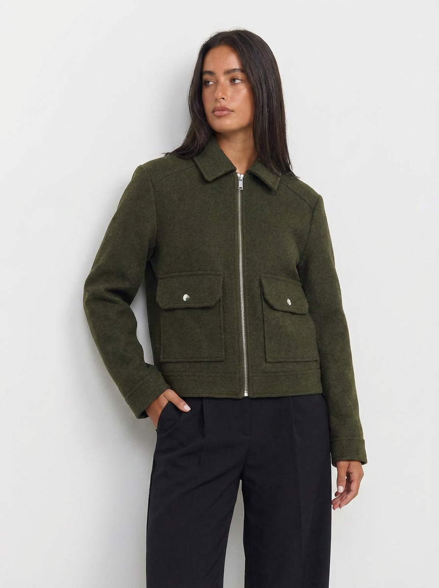 Jamie | Women's Full Zip Cropped Jacket 5