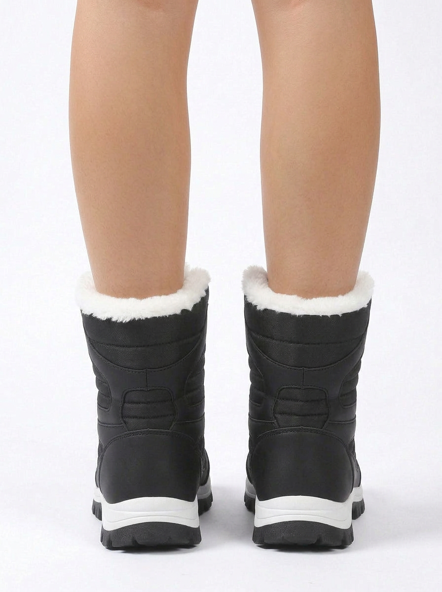 Jamie | Women's Fur Snow Boots Lace Up Fur