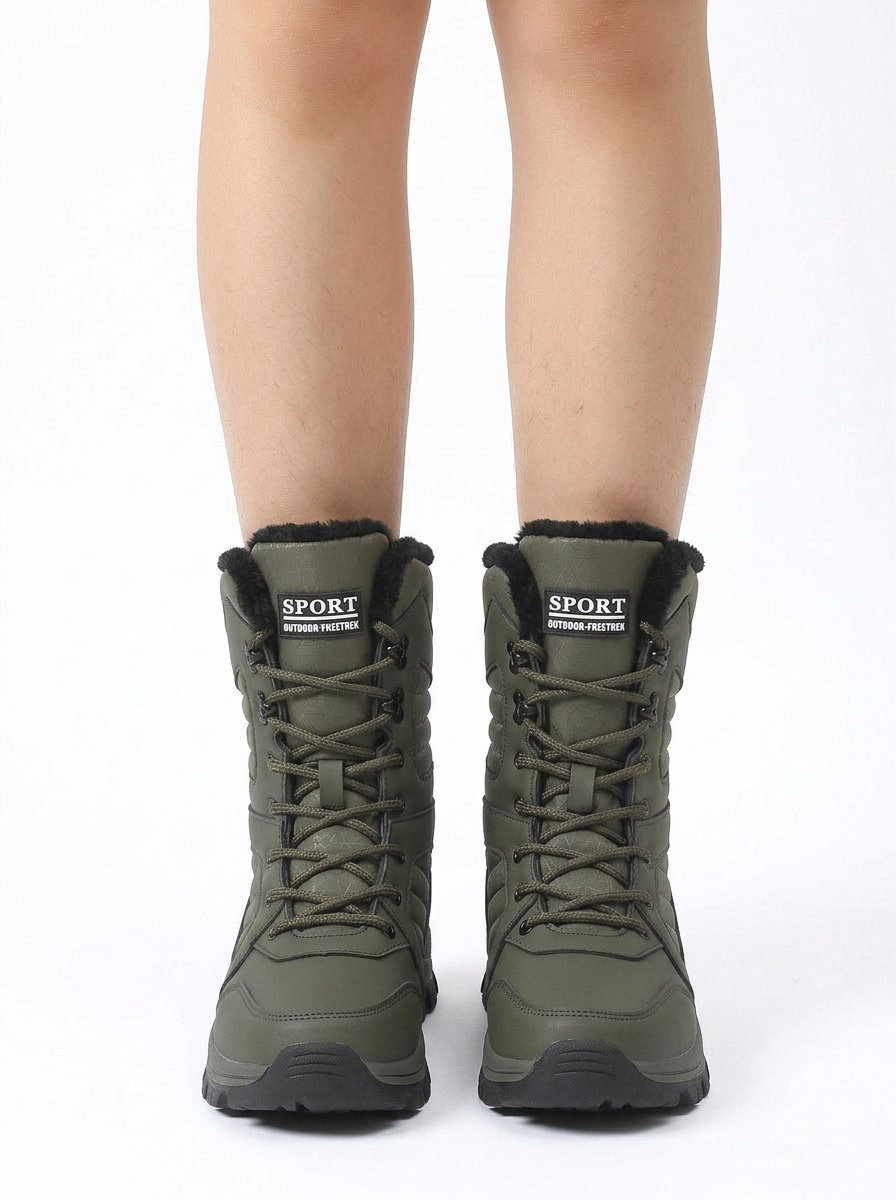 Jamie | Women's Fur Snow Boots Lace Up Fur