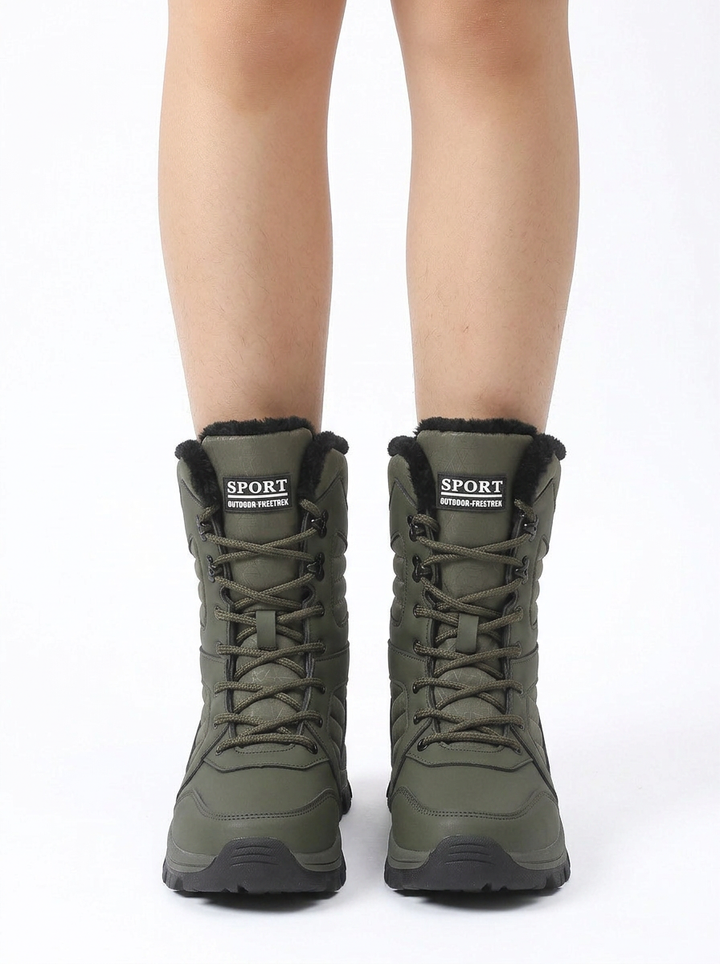 Jamie | Women's Fur Snow Boots Lace Up Fur