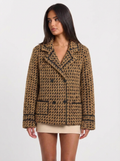 Jana | Women's Houndstooth Knit Jacket