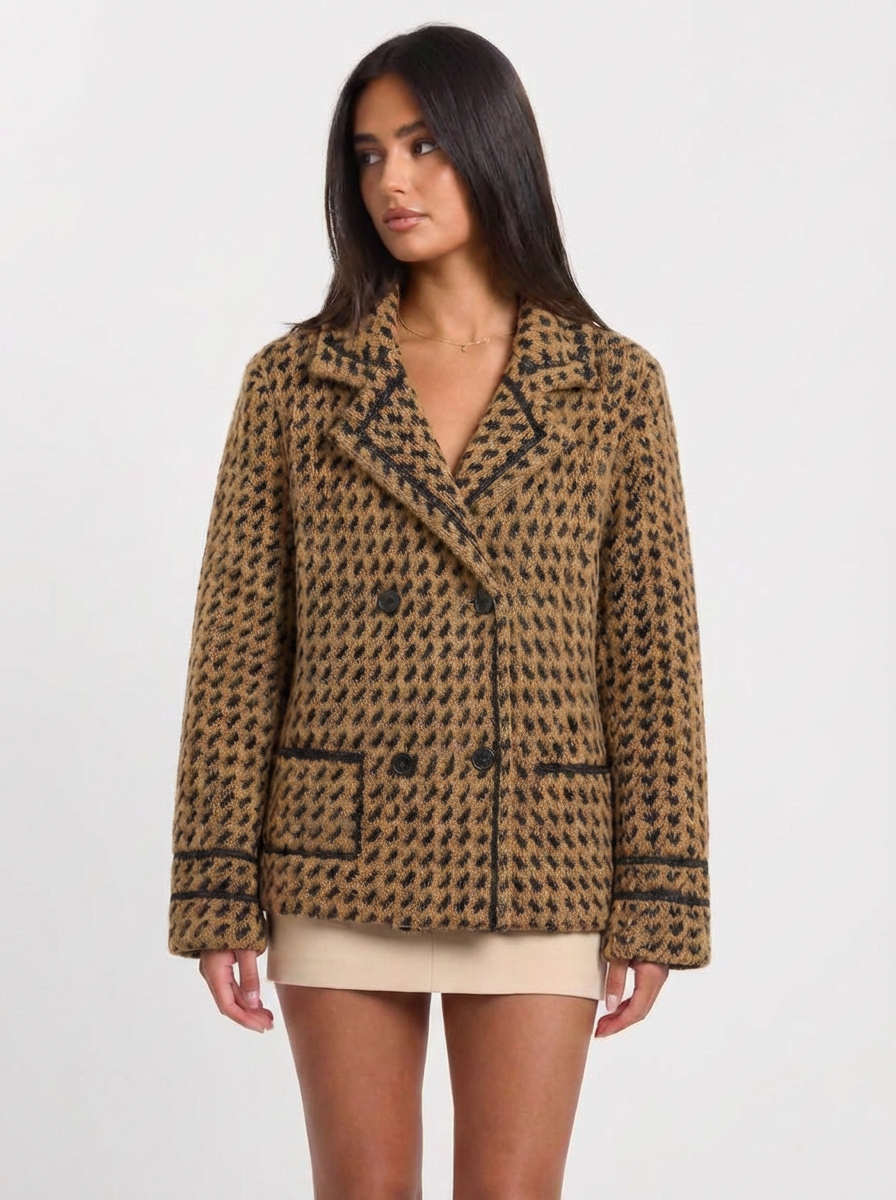 Jana | Women's Houndstooth Knit Jacket