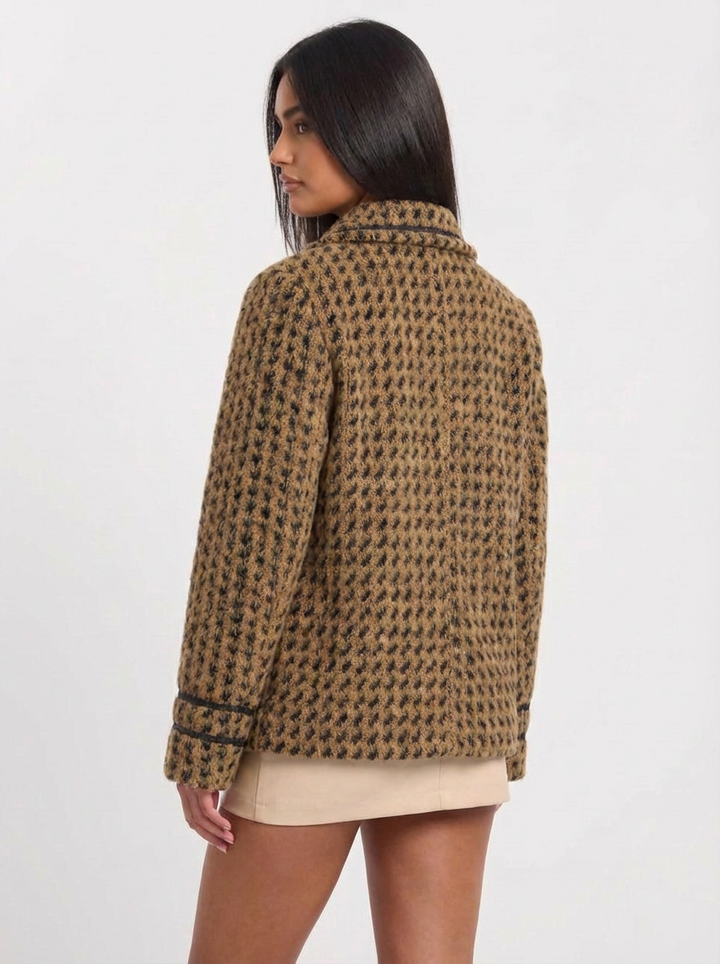 Jana | Women's Houndstooth Knit Jacket 2