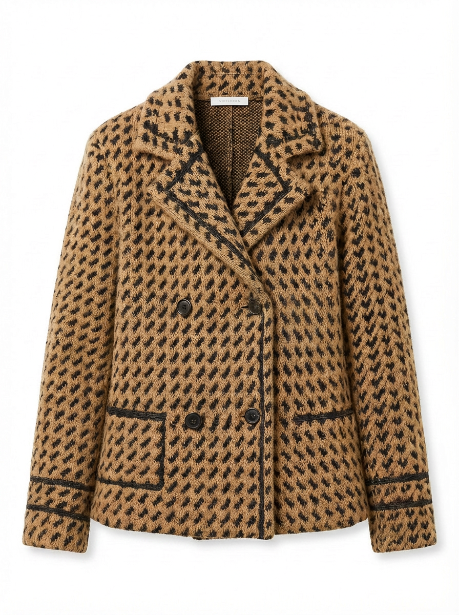Jana | Women's Houndstooth Knit Jacket 3