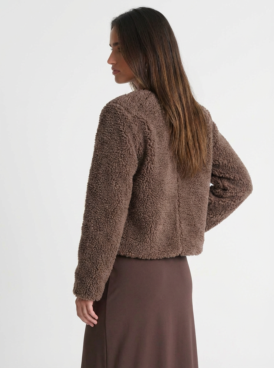 Jemma | Women's Collarless Teddy Jacket 2