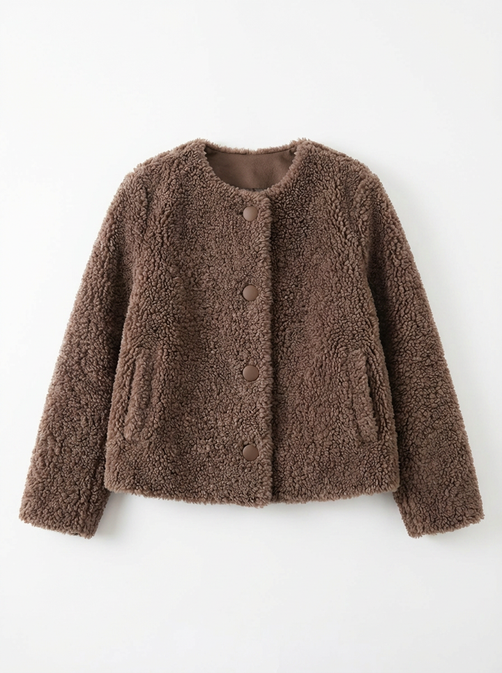 Jemma | Women's Collarless Teddy Jacket 3